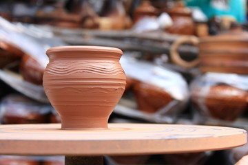 Clay pot spinning