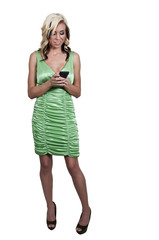 Beautiful Woman Texting