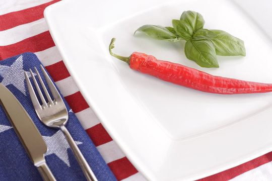 American diet concept