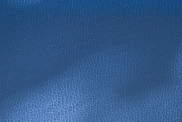 Blue toned leather background