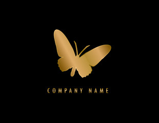 gold butterfly logo