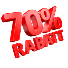 70% Rabatt - 3D Schrift