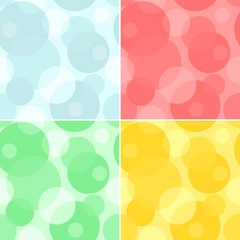 Seamless Pattern - Circles Background, Repetitive Vector