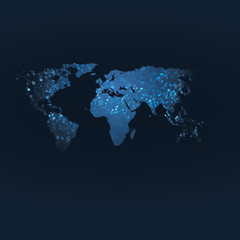 Fototapeta na wymiar Mapa Świata Projektowanie