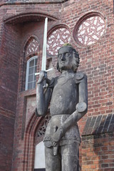 Obraz premium Der Roland in Brandenburg/Havel