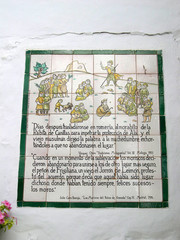 Ceramic plaques on the streets in Frigiliana Andalucia Spain