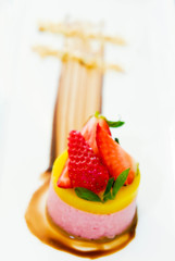 Strawberry mousse cake