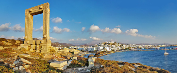 panorama of Naxos island, Greece - obrazy, fototapety, plakaty