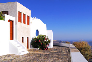 Typical whitewashed houses of Santorini Island, Greece