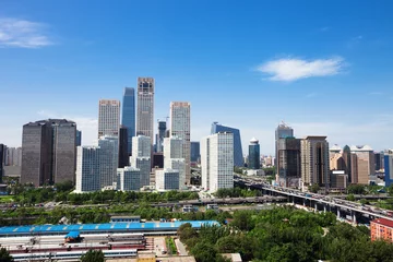 Fototapeten Landschaft der modernen Stadt, Peking? © zhu difeng