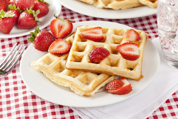 Fresh Homemade Belgium Waffles