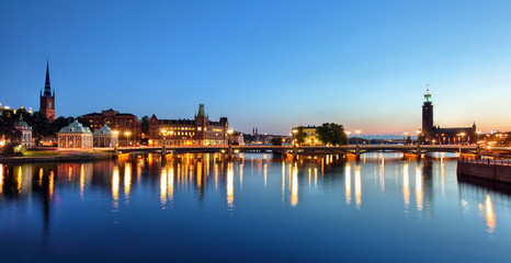 Naklejka na ściany i meble Sztokholm Cityscape
