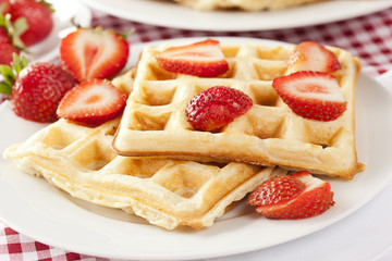 Fresh Homemade Belgium Waffles