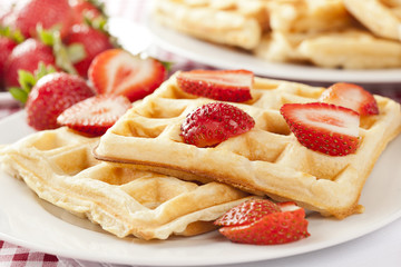 Fresh Homemade Belgium Waffles