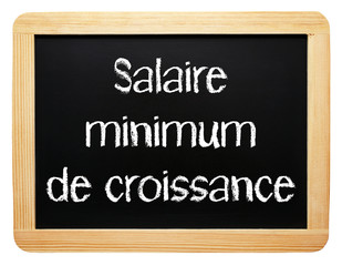 Obraz premium Salaire minimum de croissance
