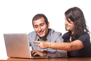 Happy Business Team or Students at Work