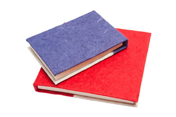 two color handmade paper book