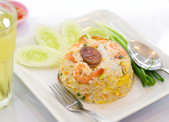 fried rice with shrimp