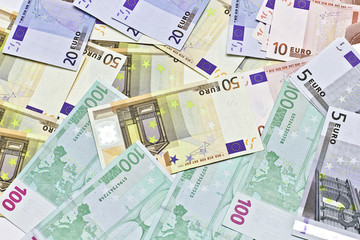 euro banknotes