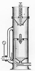 Sandblasting machine from the beginning of 20th century