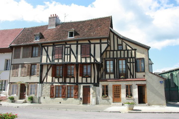Maisons &agrave; pan de bois, Chaource