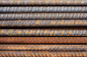 Rusty Rebar Rods Metallic Pattern - 44144284