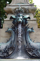 Galatea Brunnen Suttgart - Loewen Wasserspeier