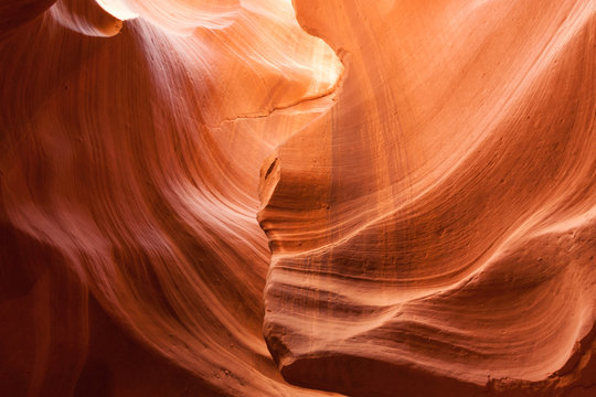Upper antelope Canyon in the Navajo Reservation in Arizona