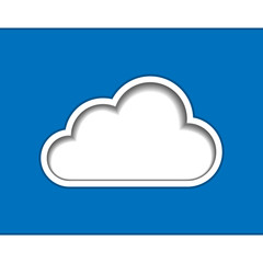 Cloud computing logo template