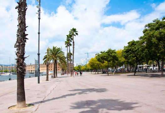 Barcelona's seafront.