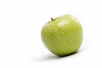 Fresh fruits. Apple isolated on a white background.