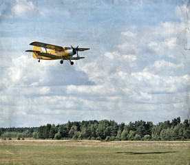 Retro aviation, old airplane