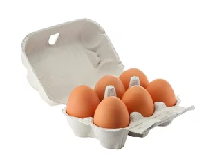  egg box isolated with clipping path © stocksolutions