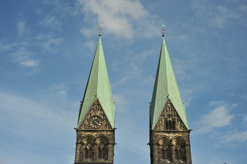 Brême,  Flèches de la Cathédrale Saint Pierre 2