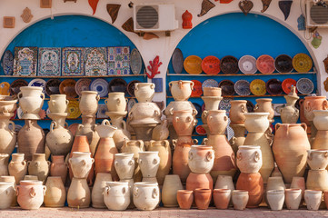 Naklejka premium Keramik der Berber aus Guellala/Tunesien