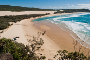 Fraser Island beach landscape, Australia