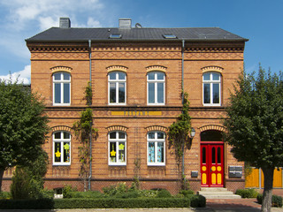 Fototapeta premium Altes Postam in Meyenburg