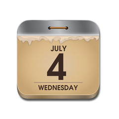 Retro calendar icon