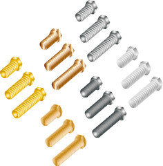 Schrauben, isolated screws