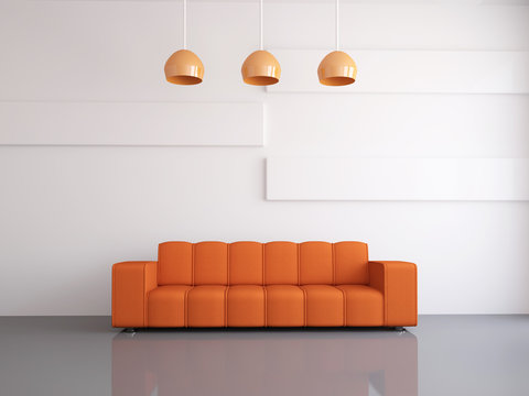 Orange Sofa