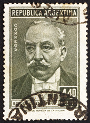 Postage stamp Argentina 1957 Roque Saenz Pena Lahite