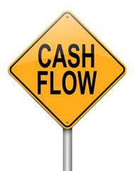Cash flow concept.