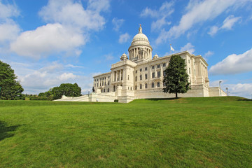 The Rhode Island State House on Capitol Hill in Providence