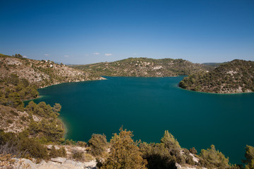 Lake of Esparron in the South of France