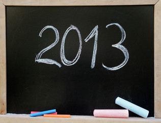 Chalk drawing - 2013 years