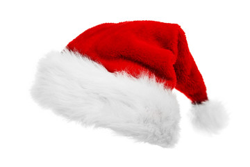 Obraz na płótnie Canvas Czerwony Santa Claus kapelusz