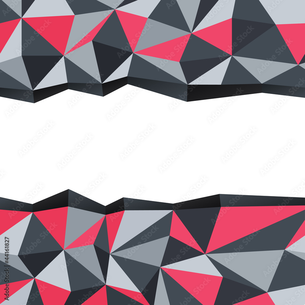 Poster Abstract triangle background with space for text. Vector illustr