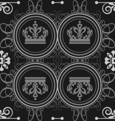 Seamless Vintage. Wallpaper Pattern. Vector