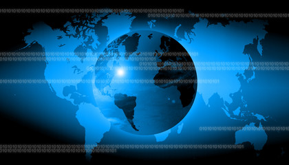 abstract world technology background