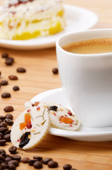 Coffee and milk chocolate candy